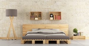 Het gebruik van houten pallets voor interieurinrichting
