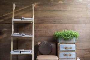 je eigen leeshoekje met bijvoorbeeld een plankenladder