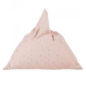 Roze poef met sterretjes