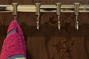 Roestvrij stalen haakjes voor in de badkamer