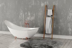 Een ladder om je handdoeken aan op te hangen