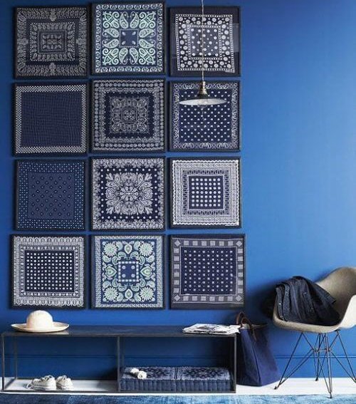 decoreren met stoffen blauw