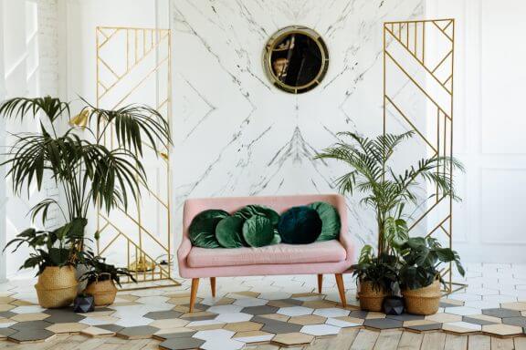 Grote en kleine palmbomen