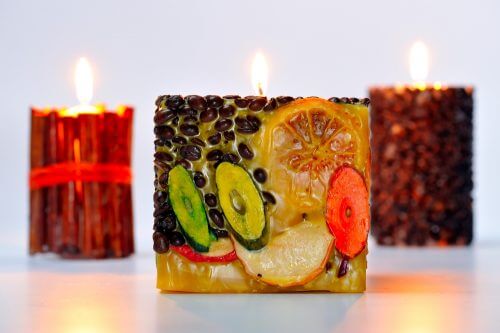 Geurkaarsen met fruit