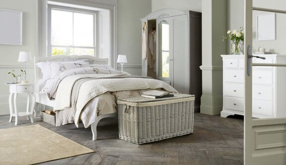 Rieten mand aan het voeteneinde