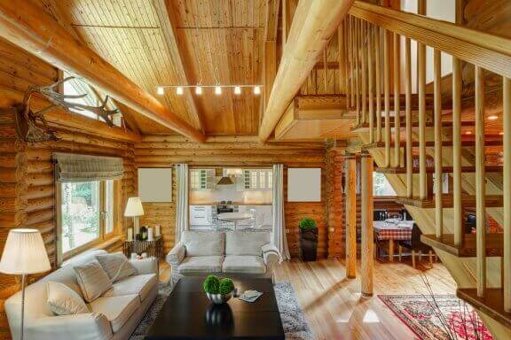 Huiskamer in de boerderijstijl