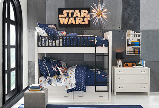 Kinderkamer met een star wars-thema
