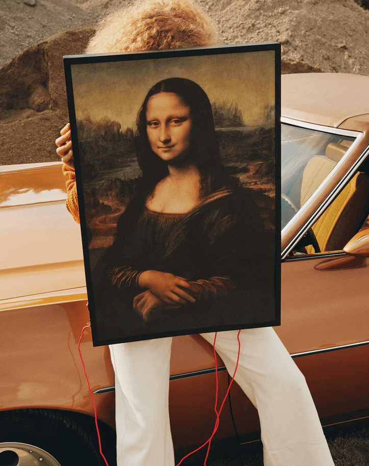 Poster van de mona lisa
