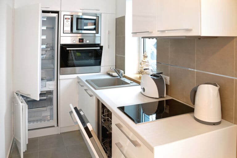 Keuken in een huis voor twee