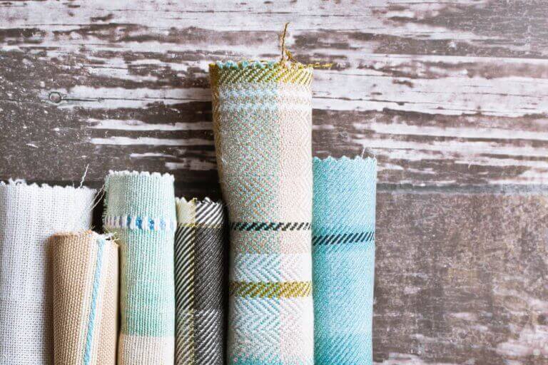 Verschillende rollen stof