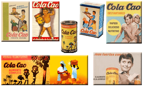 Metalen platen van frisdrankmerken