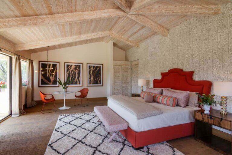 Een slaapkamer ontworpen door Sofia Aspe