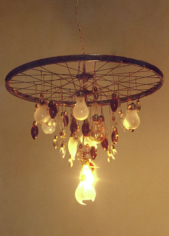 Lamp van het wiel van een fiets