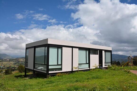Licht gekleurd gebouw