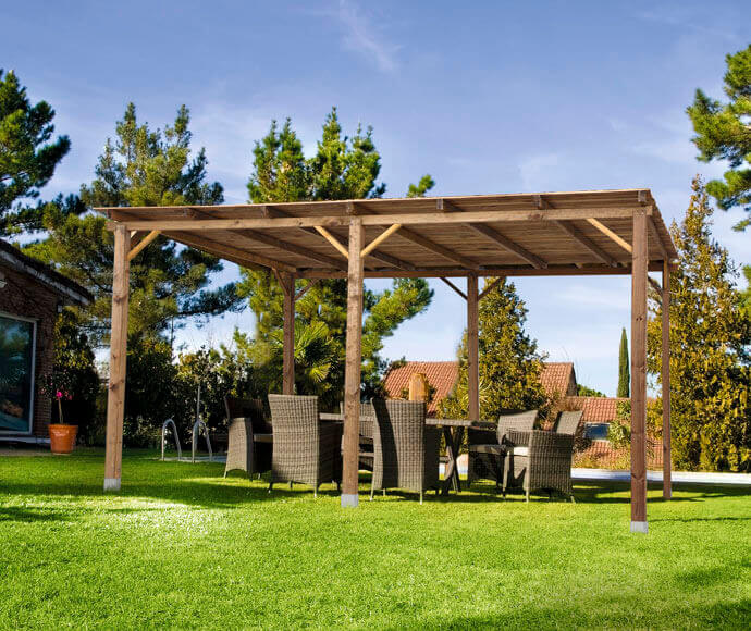 Tuin met een pergola