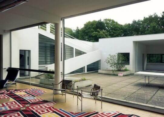 Het interieur van villa savoye