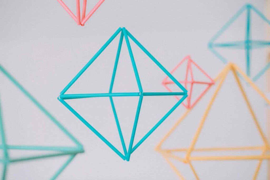 Gekleurde geometrische vormen