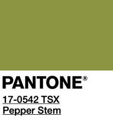 Groene pantone kleuren voor de lente