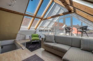 Loft met een chaise longue