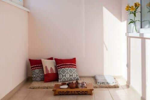 Een boheemse zithoek