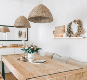 De meest aantrekkelijke eetkamers op Instagram