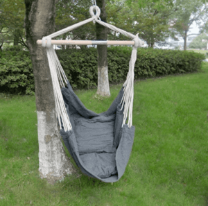 Hangmat met grijze stof