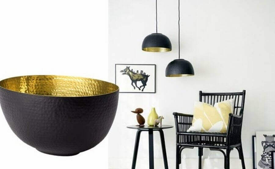 Lampen in zwart en goud