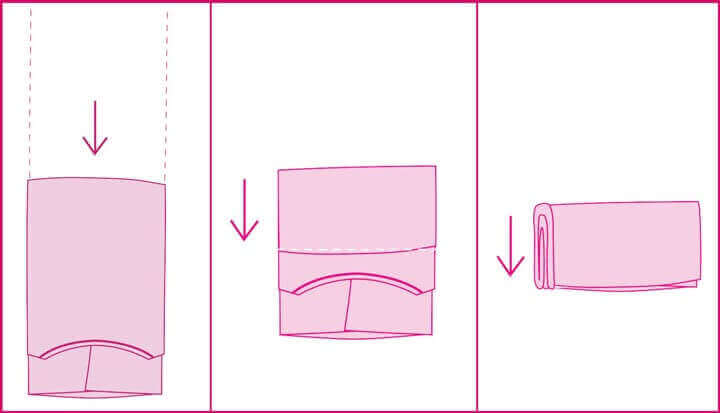 Kleding vouwen volgens marie kondo