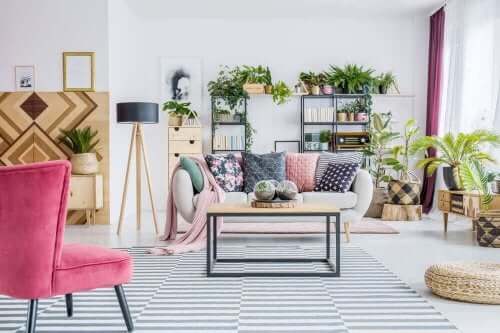 Een boho-decoratiestijl