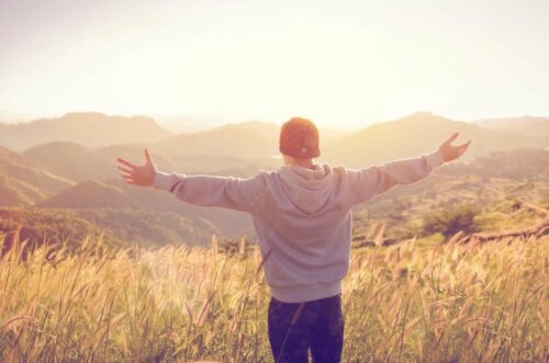 Zuivere lucht in de bergen