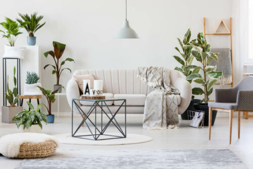 Een kleed van synthetisch bont