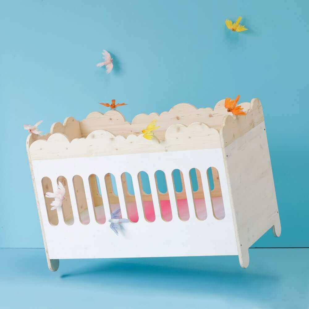 Ledikant van milieuvriendelijk hout