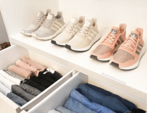 Leer hoe je je schoenen op orde kunt brengen met Marie Kondo