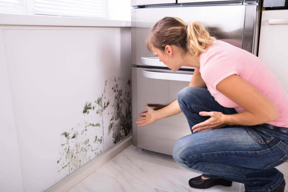 Vochtvlekken in de keuken verwijderen