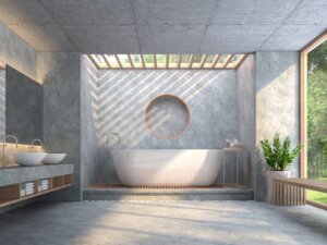 Gepolijst cement: een trendy decoratieve coating