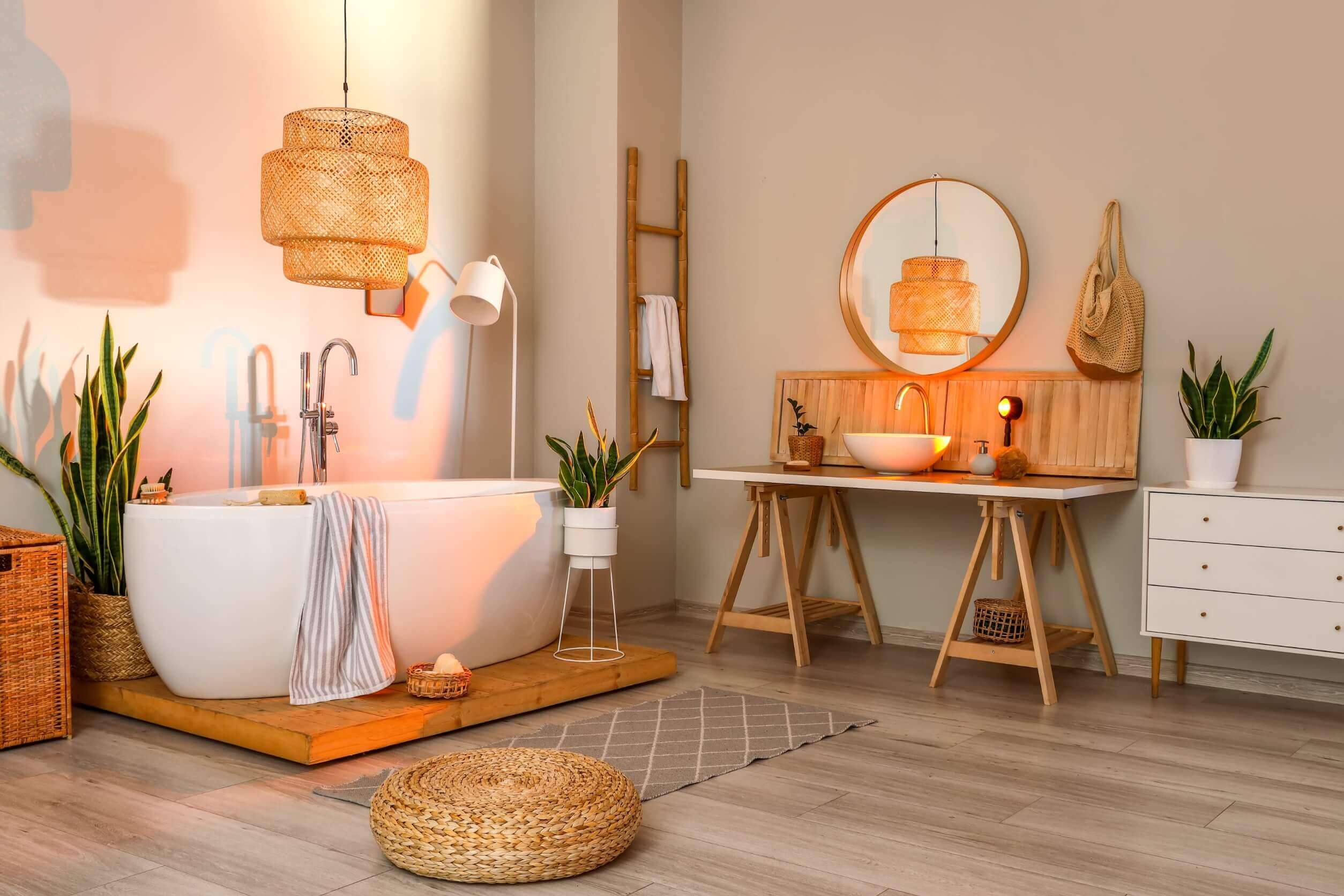 Een rustieke stijl in je badkamer