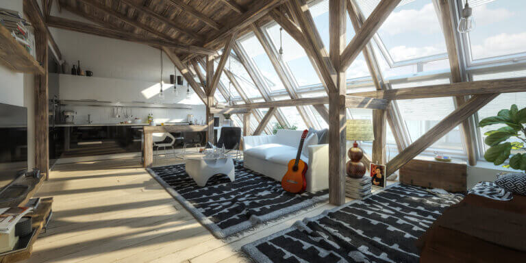 Verfraai je zolder met natuurlijk licht: vijf voordelen van het plaatsen van een dakraam