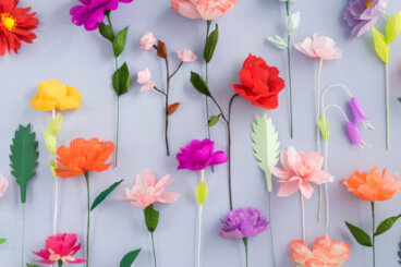 Papieren bloemen: leer hoe je ze kunt maken